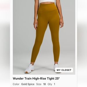 Lululemon Wunder Train High-Rise Tight 25"